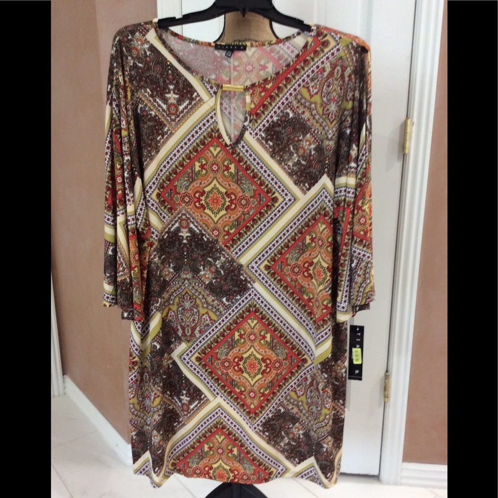 Tiana B. Geometric Print Dress
